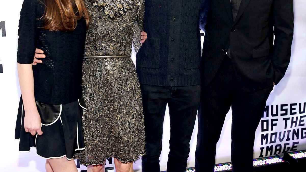 Liv, Julianne Moore, Caleb and Bart Freundlich on January 20, 2015.