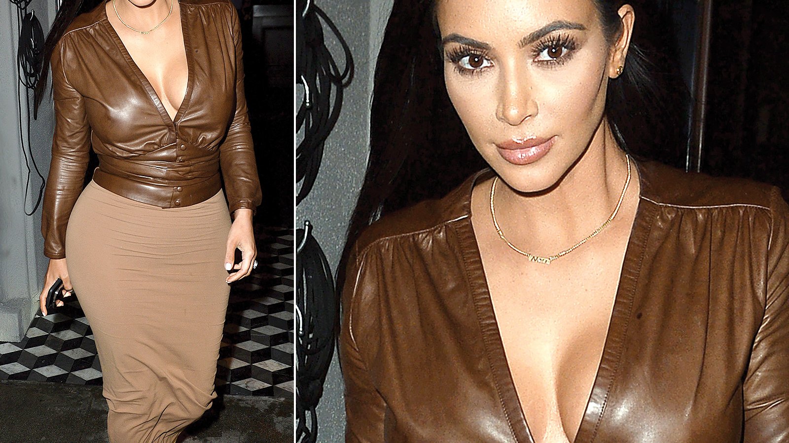 Kim Kardashian leaves dinner at Craig's in L.A. on January 26, 2015.