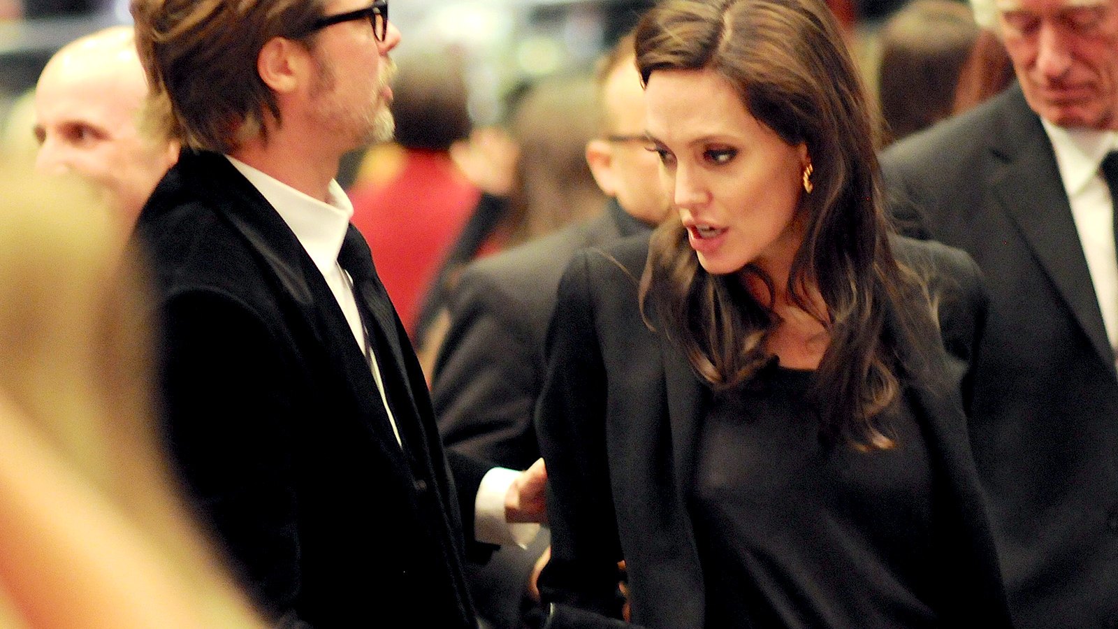 Brad Pitt and Angelina Jolie on February 15, 2015.