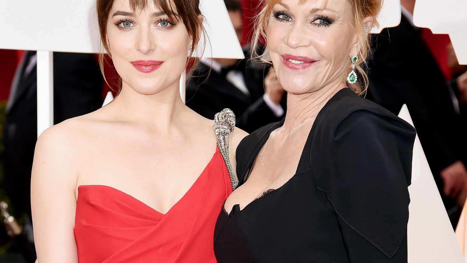 Dakota Johnson and Melanie Griffith at the 2015 Oscars