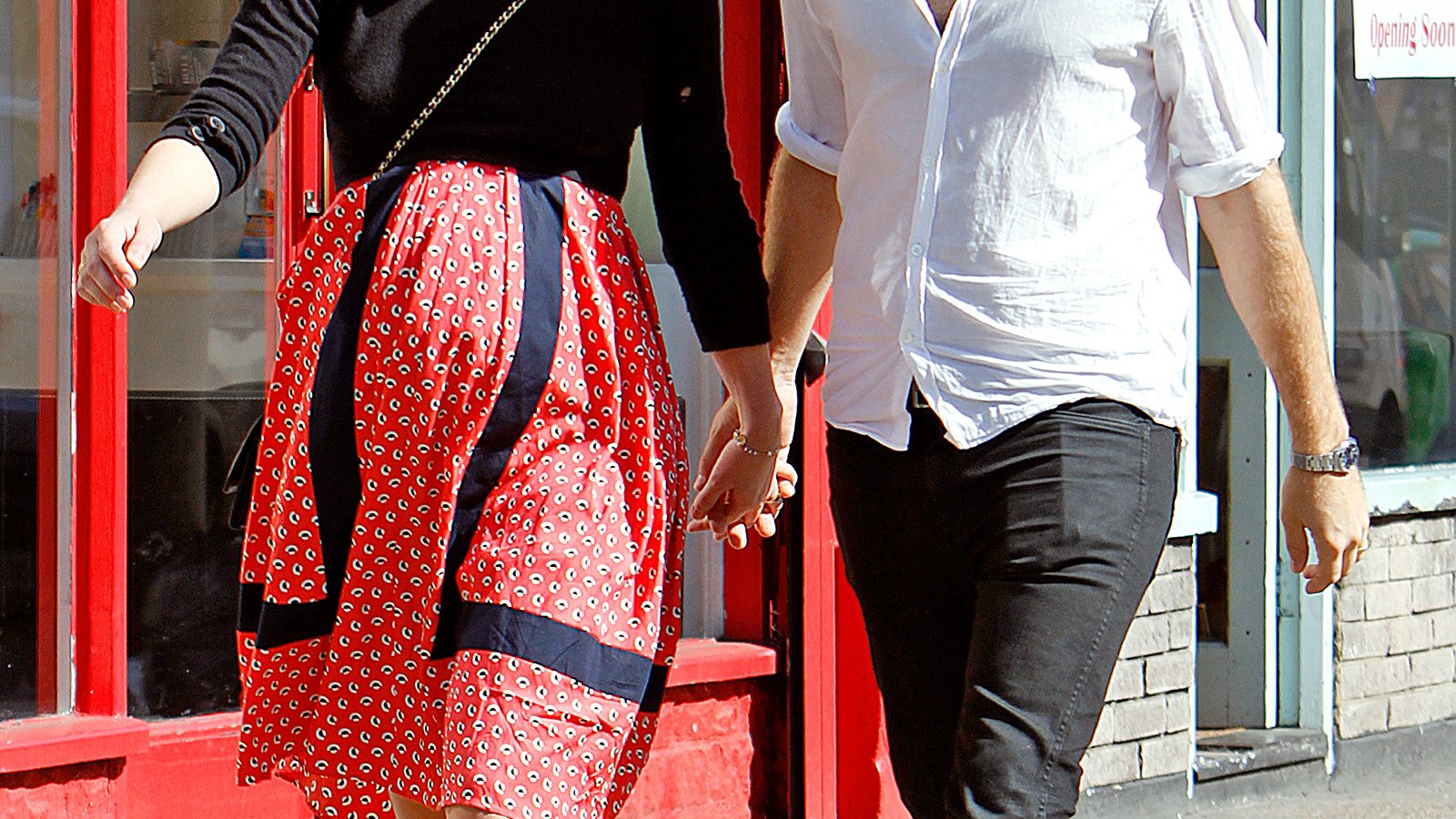 Pregnant Keira Knightley and James Righton go for a walk in London.