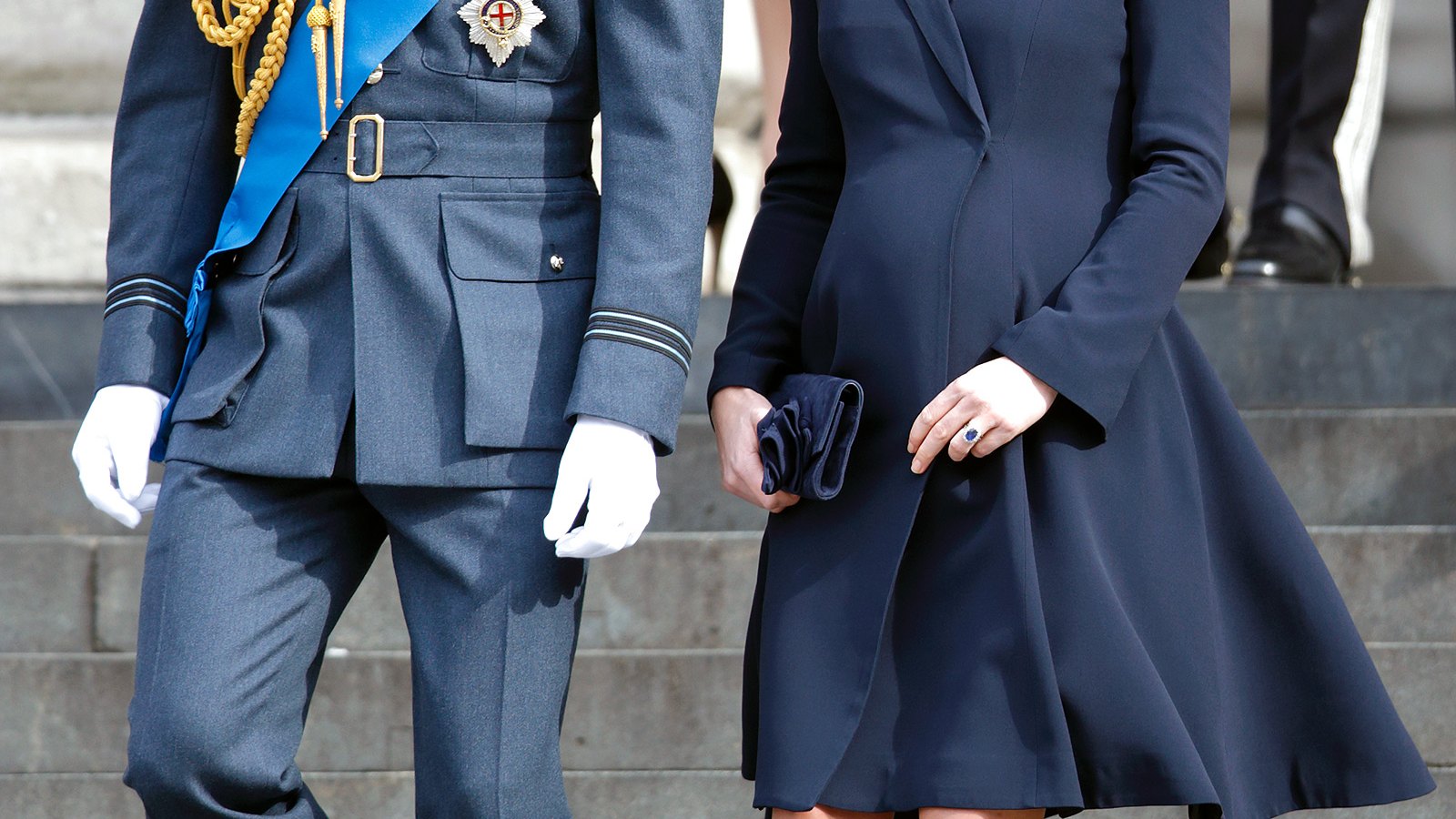 Kate Middleton and Prince William at St Paul's Cathedral on March 13