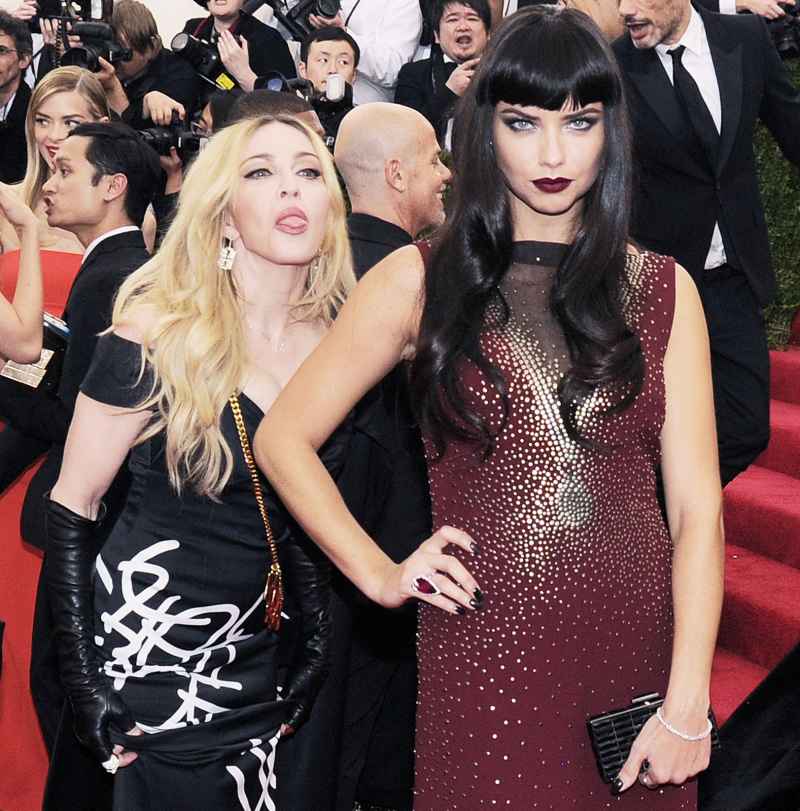 Madonna and Adriana Lima