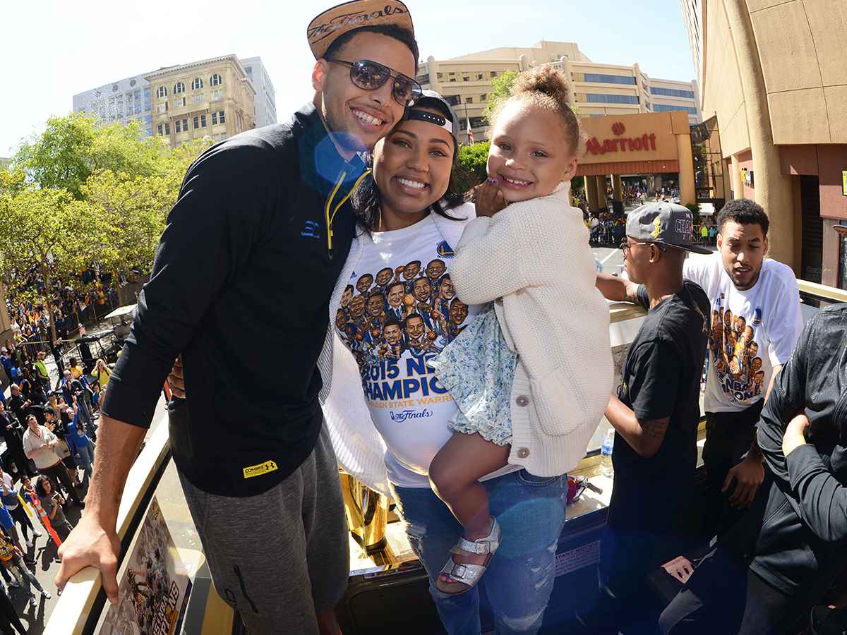Stephen Curry and his family