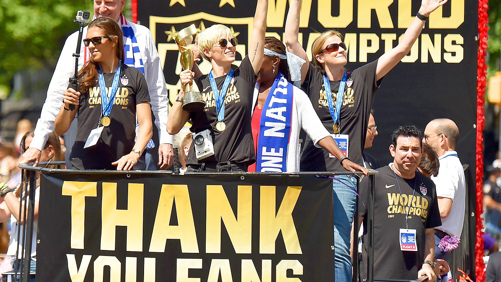 The U.S. Women's soccer team celebrated their World Cup win on July 10