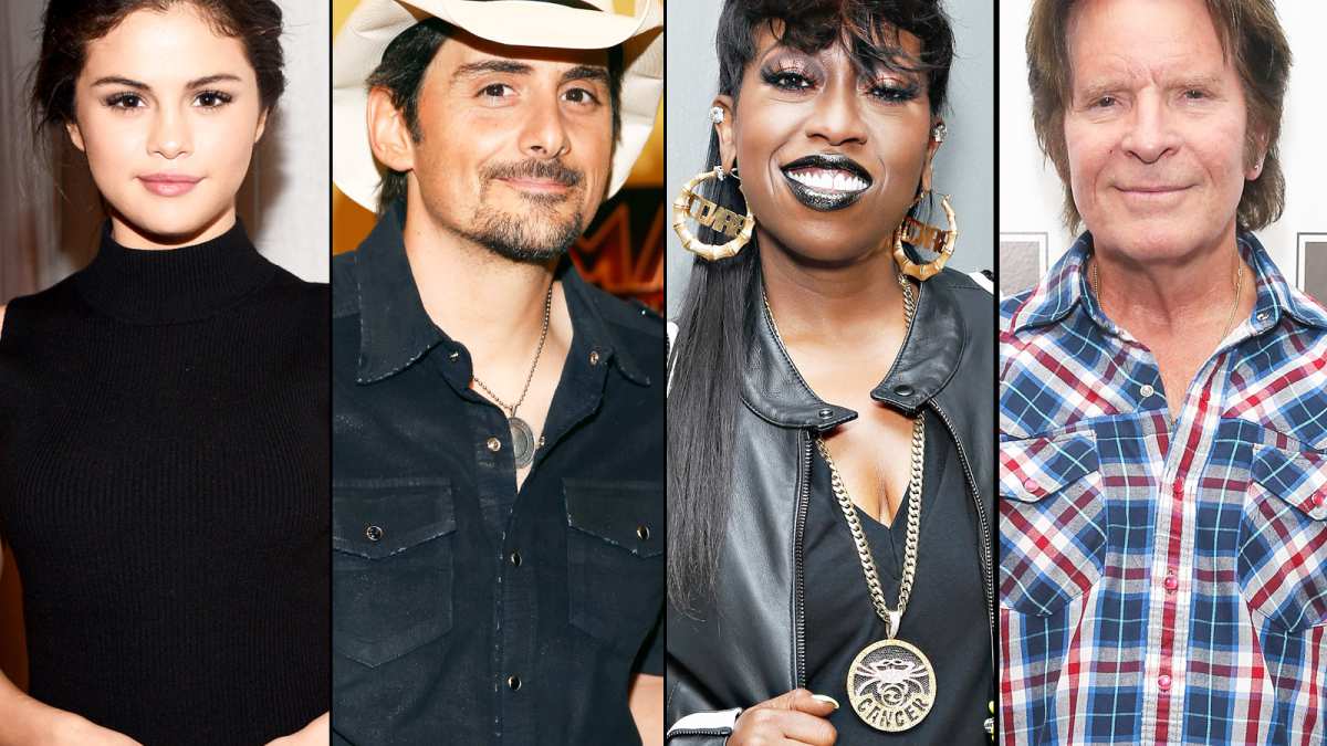 Selena Gomez, Brad Paisley, Missy Elliot and John Fogerty