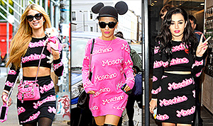 Paris Hilton, Rita Ora, and Charli XCX Wear Same Moschino Outfit