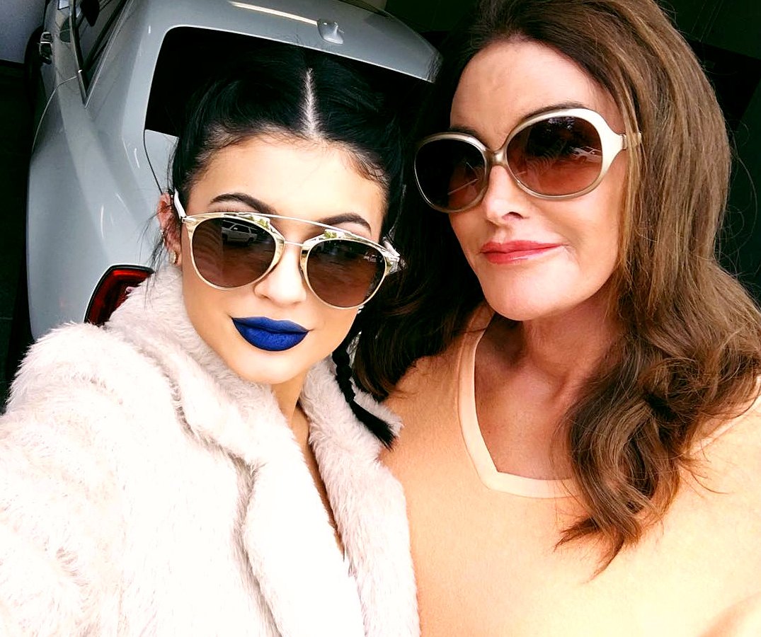 Kylie Jenner and Caitlyn Jenner take a selfie on Instagram