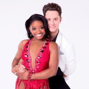 Simone Biles and Sasha Farber