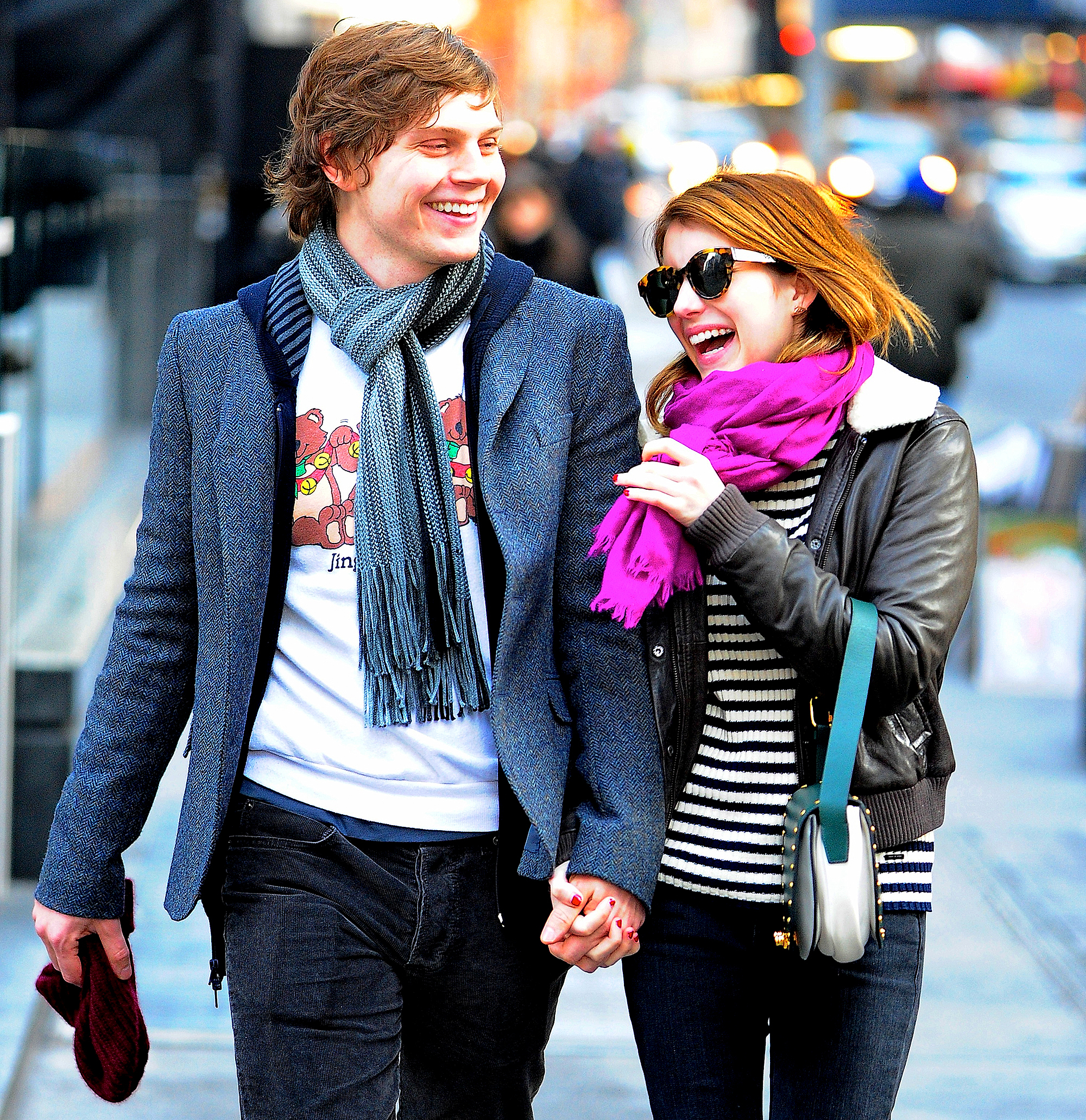 Peters began dating actress Emma Roberts in 2012 after they worked together on.