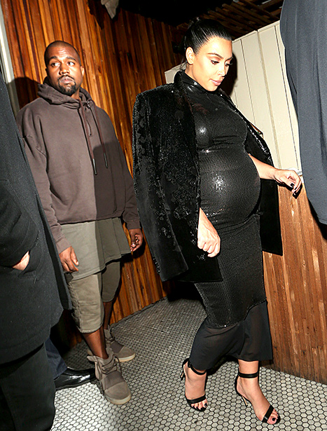 Kanye West and Kim Kardashian - Kendall's Birthday Party