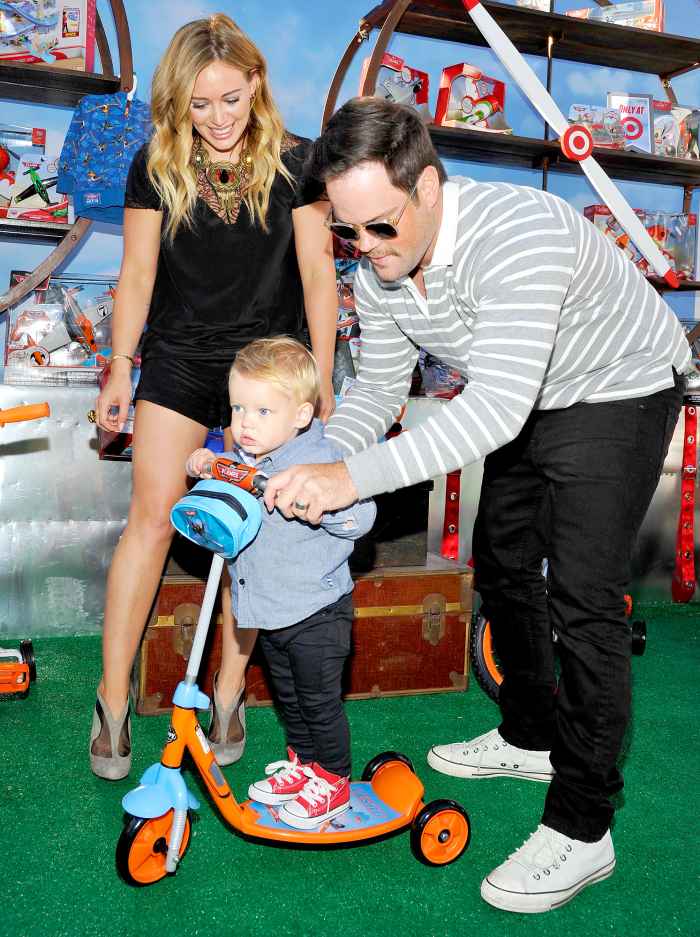 Hilary Duff, Mike Comrie and Luca