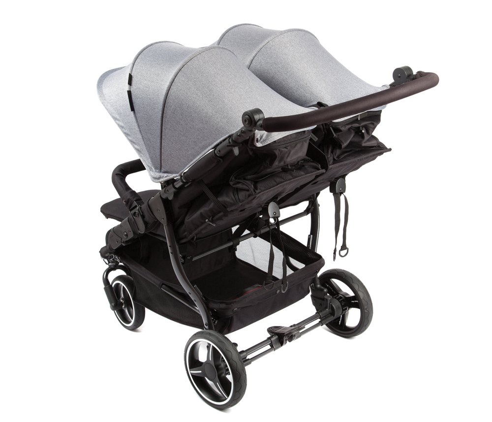 Double Stroller With Multiple Storage Options For Mom's On-The-Go