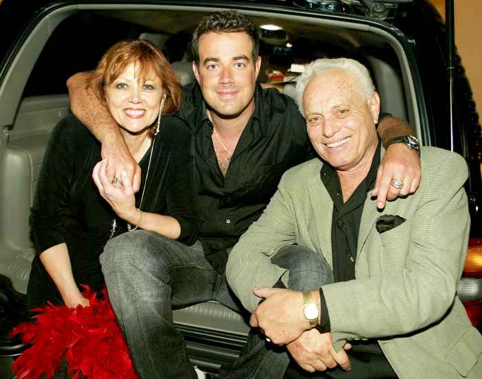Pattie Daly Caruso, Carson Daly and Richard Caruso during MTV Bash backstage at Hollywood Palladium in Hollywood, California on June 27, 2003.