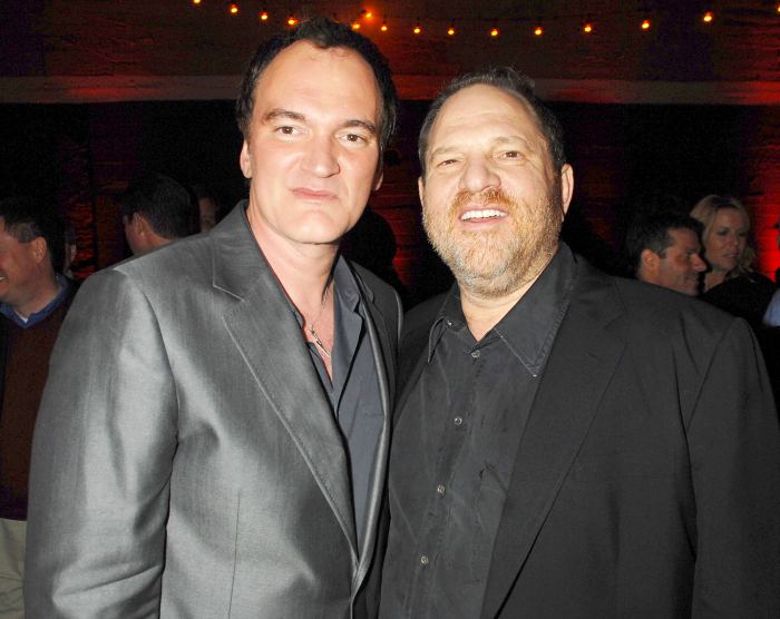 Quentin Tarantino and Harvey Weinstein during "Grindhouse" Los Angeles Premiere in Los Angeles, California.