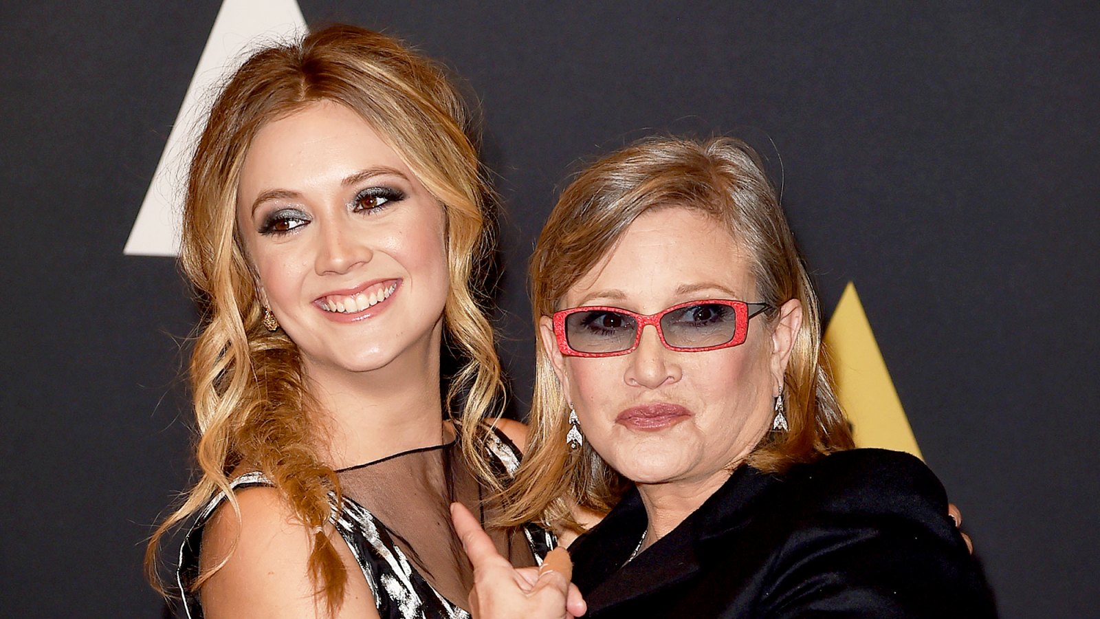 Carrie Fisher and Billie Catherine Lourd attend the Academy of Motion Picture Arts and Sciences' 7th annual Governors Awards at The Ray Dolby Ballroom at Hollywood & Highland Center on November 14, 2015 in Hollywood, California.