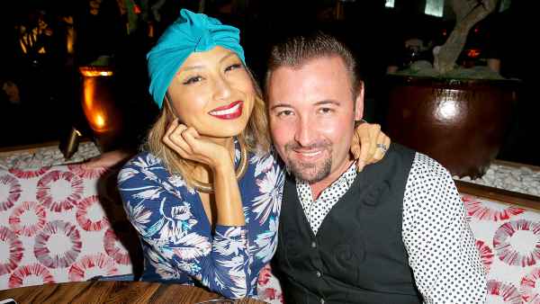 Jeannie Mai and Freddy Harteis attend the Roku grand opening on November 14, 2015 in West Hollywood, California.