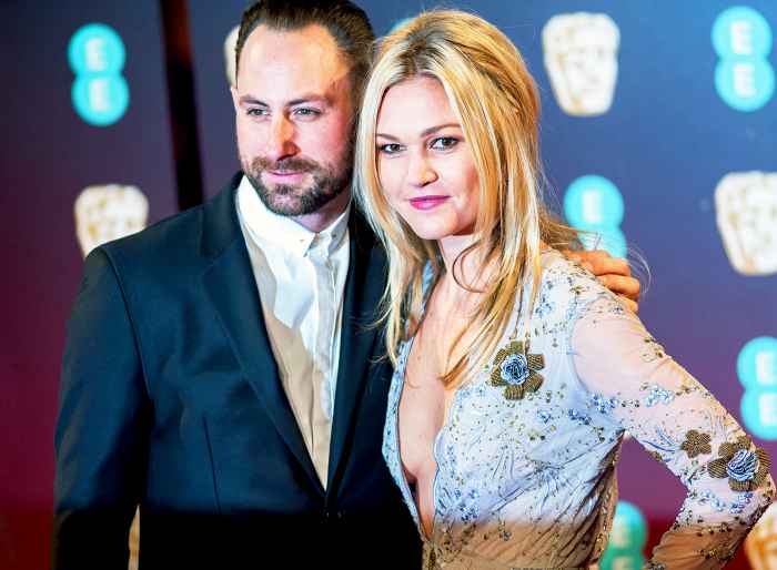 Julia Stiles and Preston J. Cook attend the 70th British Academy Film Awards at the Royal Albert Hall on February 12, 2017 in London, England.