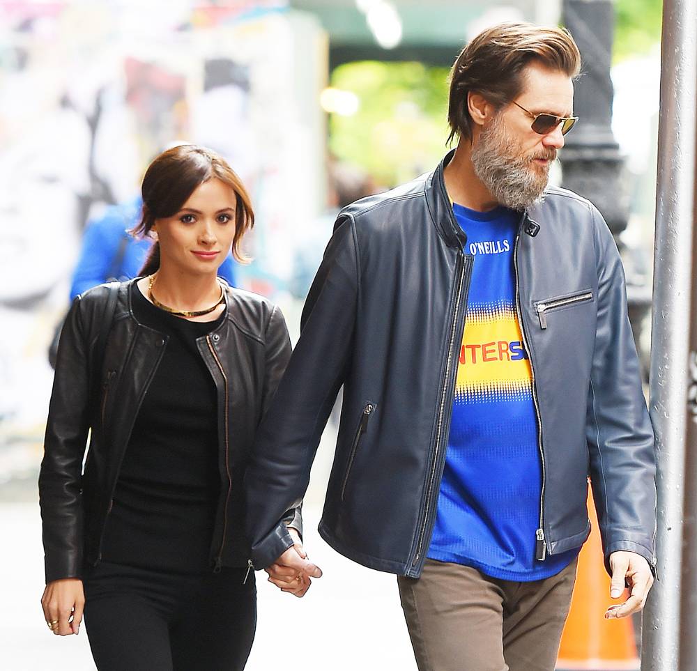 Jim Carrey and Cathriona White while taking a walk in New York City on May 21, 2015.
