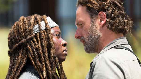 Andrew Lincoln, Rick Grimes, Danai Gurira, Michonne, The Walking Dead