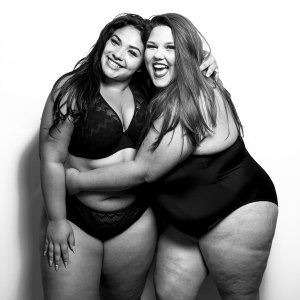 Plus-Size Models Diana Sirokai and Callie Thorpe Karizza