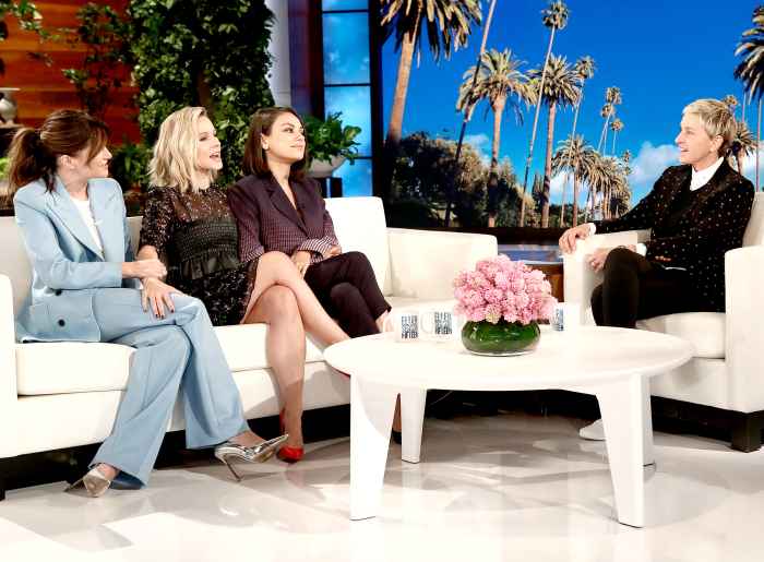 Kathryn Hahn, Kristen Bell, and Mila Kunis on The Ellen DeGeneres Show