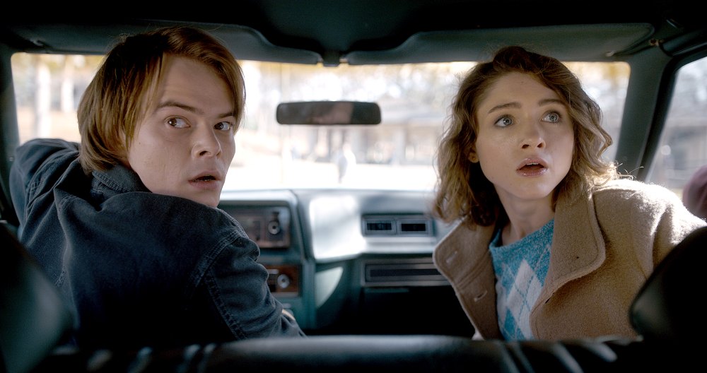 Charlie Heaton and Natalia Dyer in 'Stranger Things.'