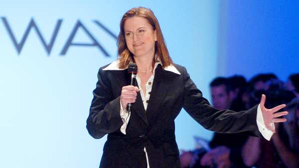 Wendy Pepper during Olympus Fashion Week Fall 2005 at The Plaza, Bryant Park in New York City.