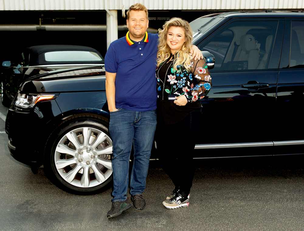 Kelly Clarkson performs in a Carpool Karaoke with James Corden during ‘The Late Late Show with James Corden‘