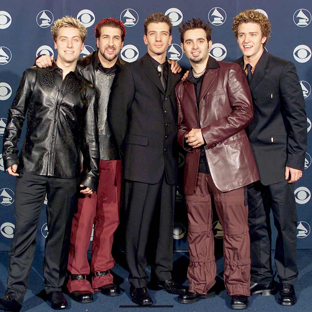 'N Sync attend the 2000 Grammy Awards in Los Angeles, California.
