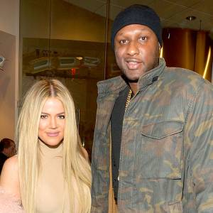 Khloe Kardashian and Lamar Odom attend Kanye West Yeezy Season 3 at Madison Square Garden on February 11, 2016 in New York City.