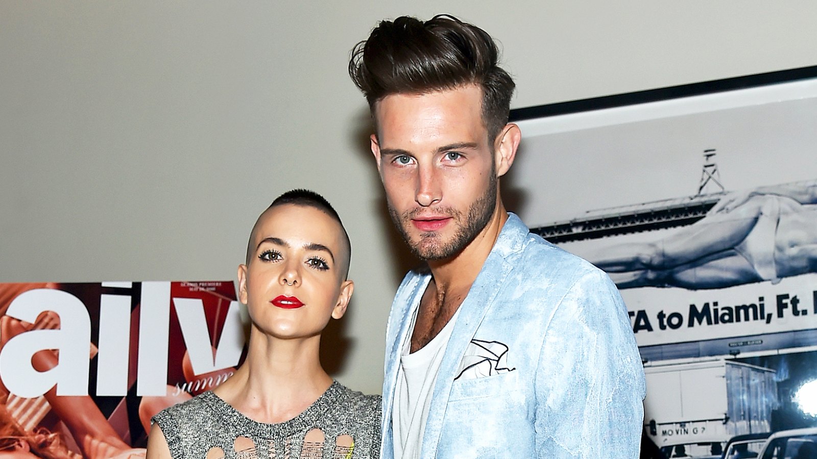 Bethany Meyers and Nico Tortorella attend the The Daily's Summer premiere party at the Smyth Hotel in New York City.
