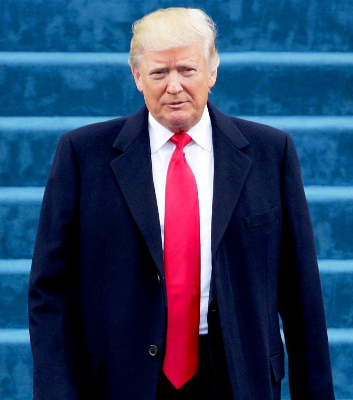 Donald Trump arrives on the West Front of the U.S. Capitol on January 20, 2017 in Washington, DC.