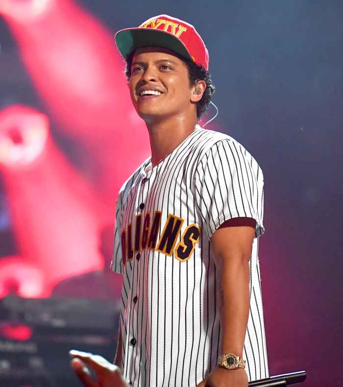 Bruno Mars performs onstage at 2017 BET Awards at Microsoft Theater in Los Angeles, California.