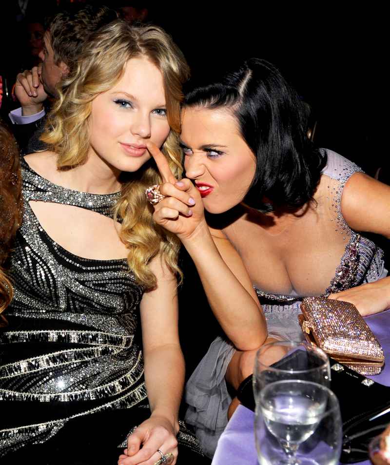 Taylor Swift and Katy Perry attends the 2009 Grammy Salute to Industry Icons honoring Clive Davis at the Beverly Hilton Hotel in Beverly Hills, California.