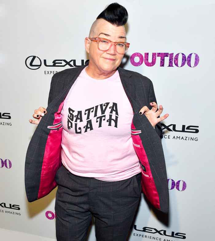 Lea DeLaria attends OUT Magazine #OUT100 Event presented by Lexus at the the Altman Building on November 9, 2017 in New York City.
