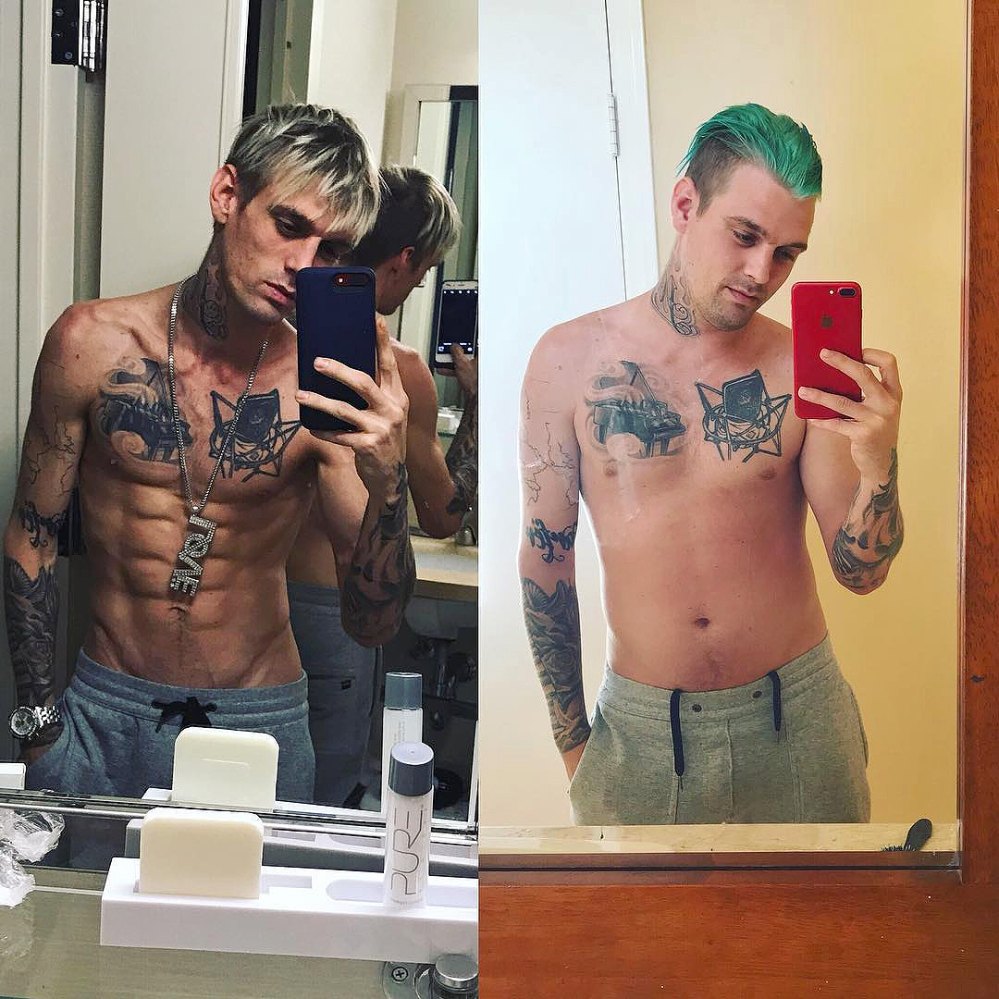 Aaron Carter, Before, After, Weight Loss, Instagram