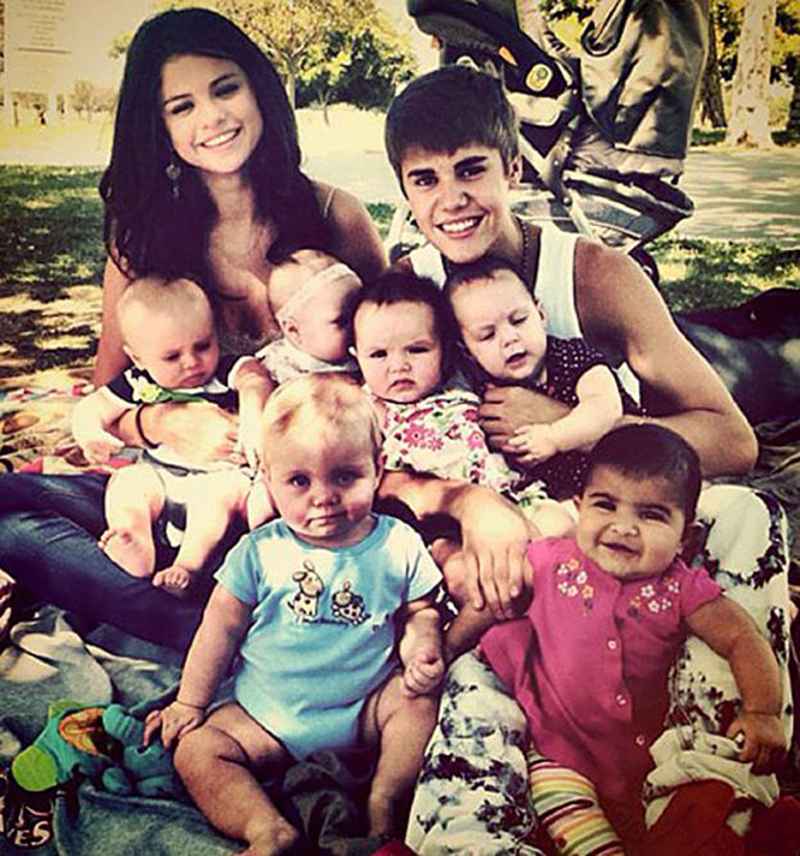 Justin Bieber Selena Gomez babies