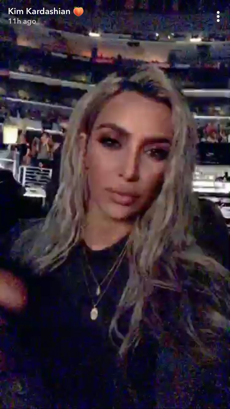 Kim Kardashian, North West, Katy Perry, Concert, Snapchat