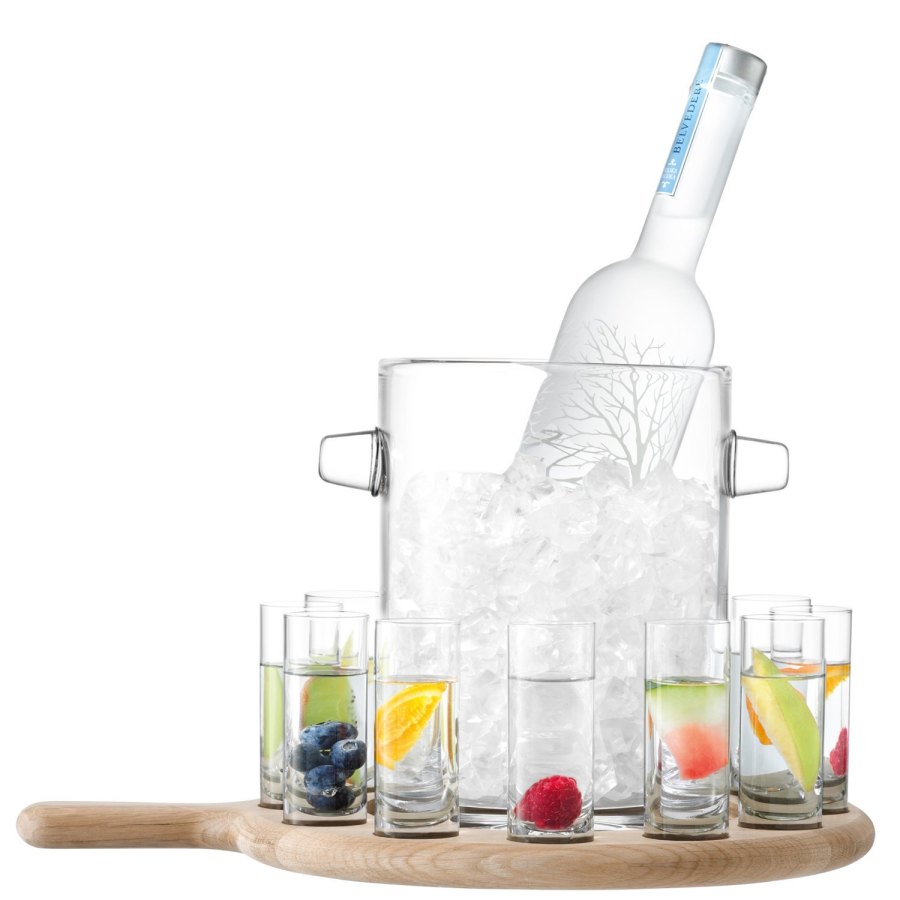 LSA International Shot Serving Set & Oak Paddle