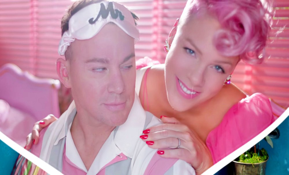 Pink and Channing Tatum in Beautiful Trauma music video