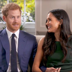 Prince Harry and Meghan Markle during BBC News interview