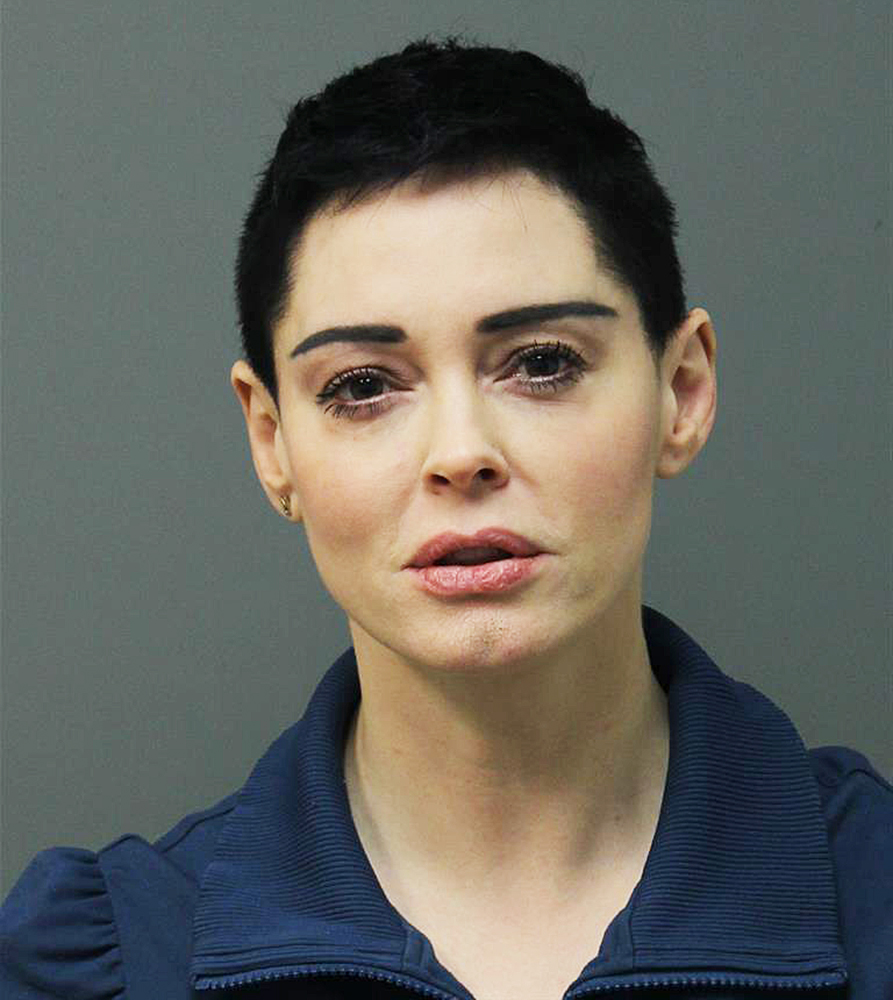 Rose McGowan mugshot