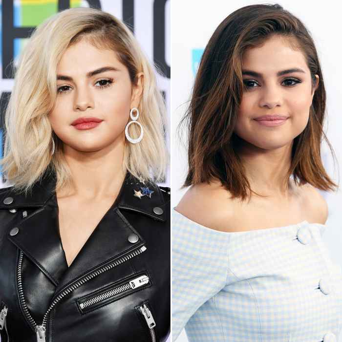 Selena Gomez hair transformation blonde AMAs 2017