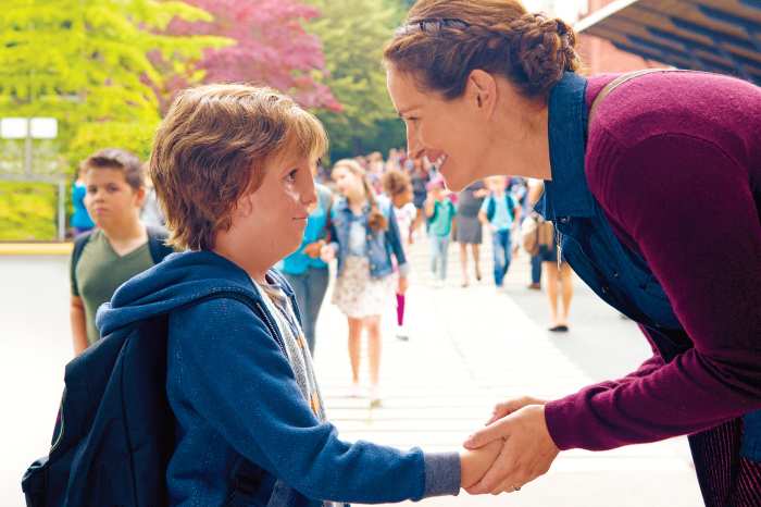 Jacob Tremblay and Julia Roberts as Auggie and Isabel Pullman in ‘Wonder’