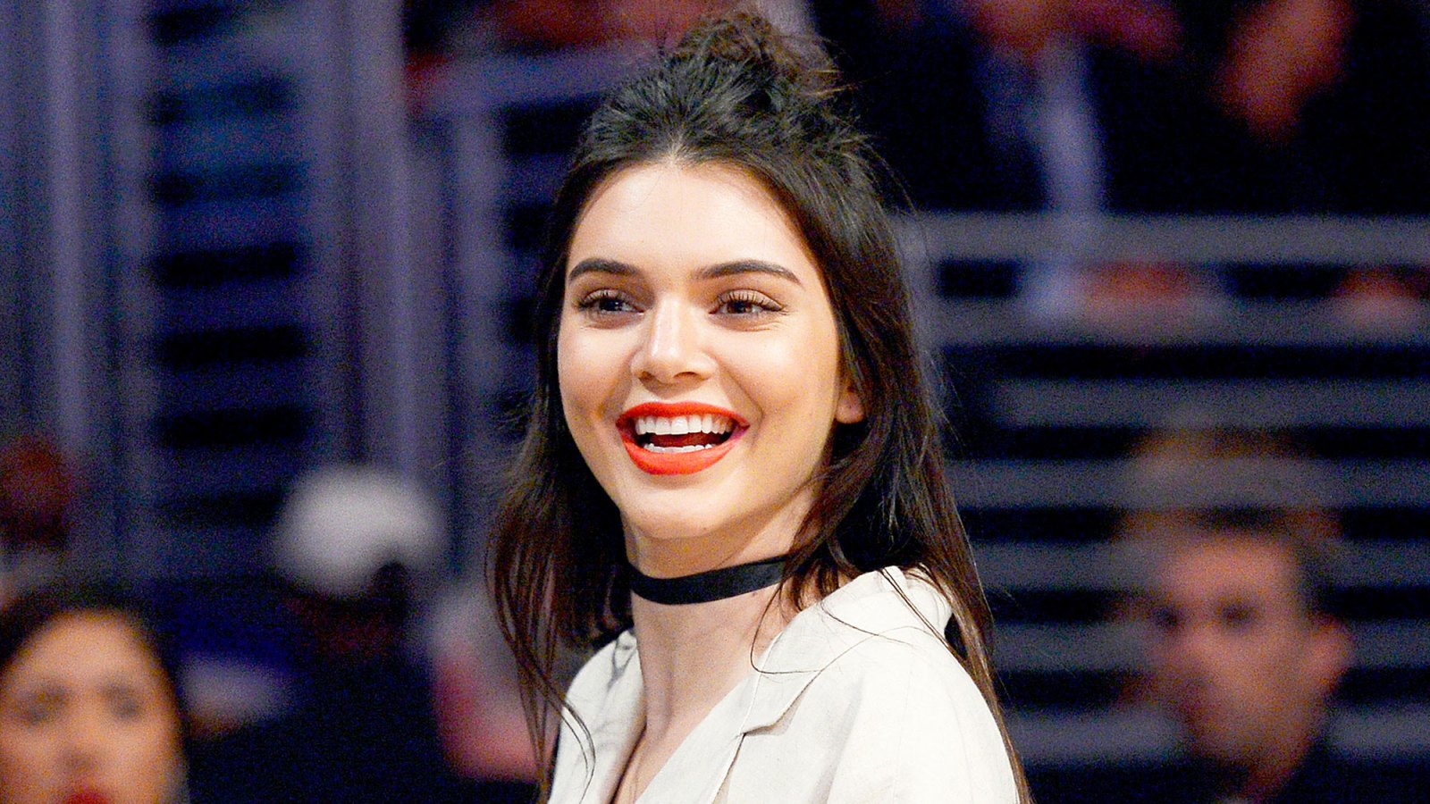 Kendall Jenner attends Los Angeles Lakers and Sacramento Kings basketball game at Staples Center March 15, 2016, in Los Angeles, California.