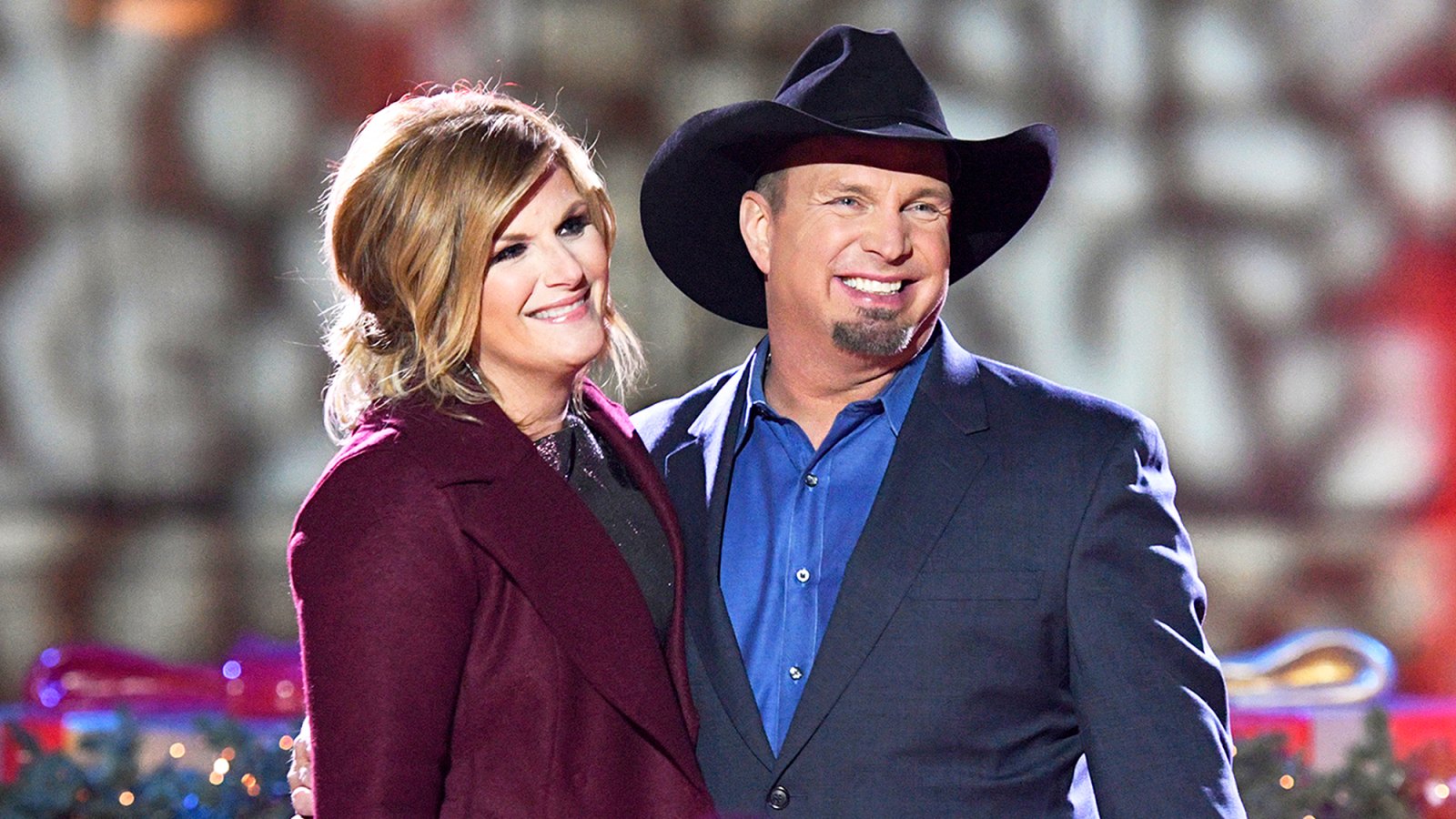 Trisha Yearwood and Garth Brooks attend the 2016 Christmas at Rockefeller Center in New York City.