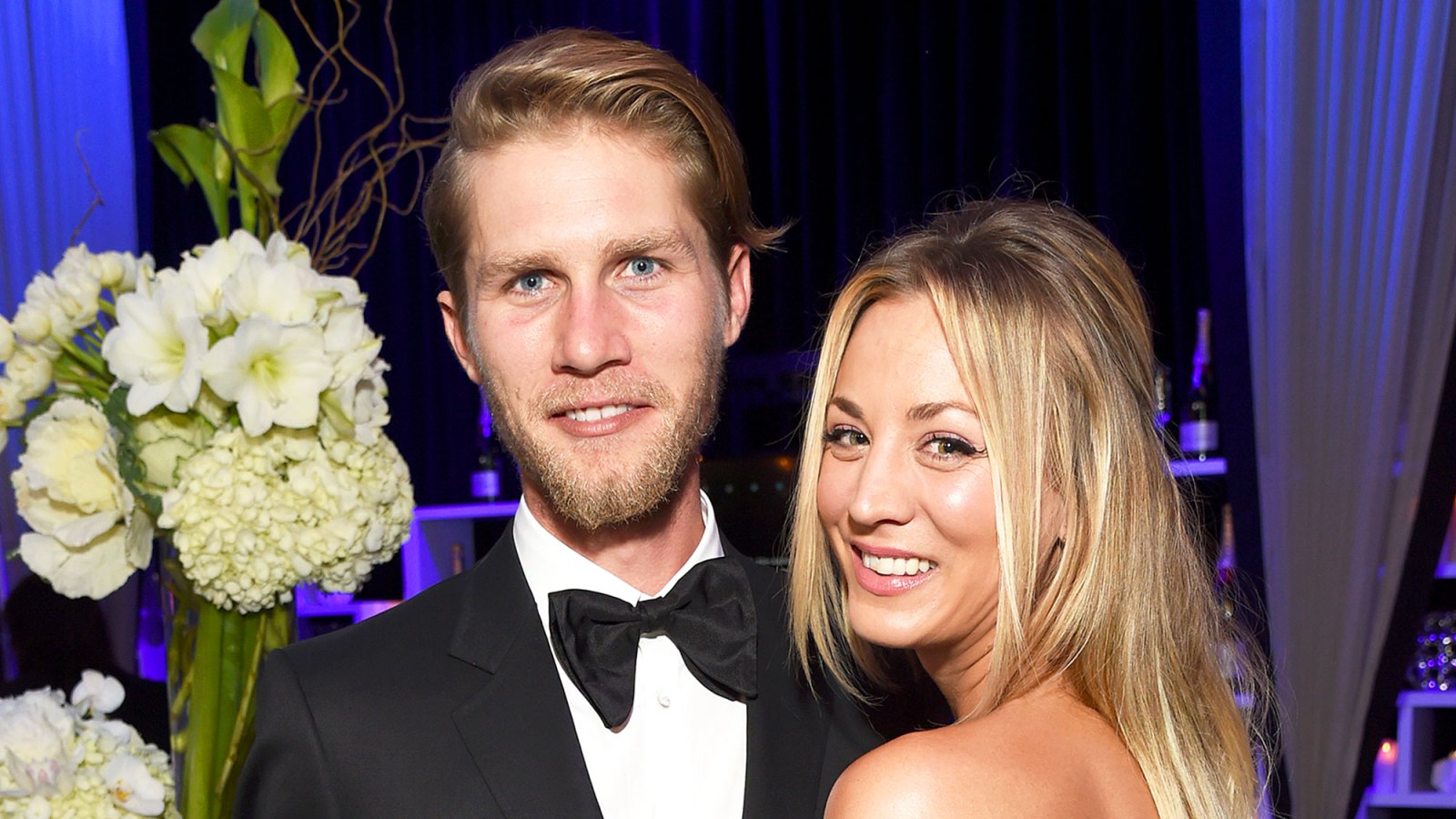 Kaley Cuoco and Karl Cook attend The 22nd Annual Critics' Choice Awards at Barker Hangar in Santa Monica, California.