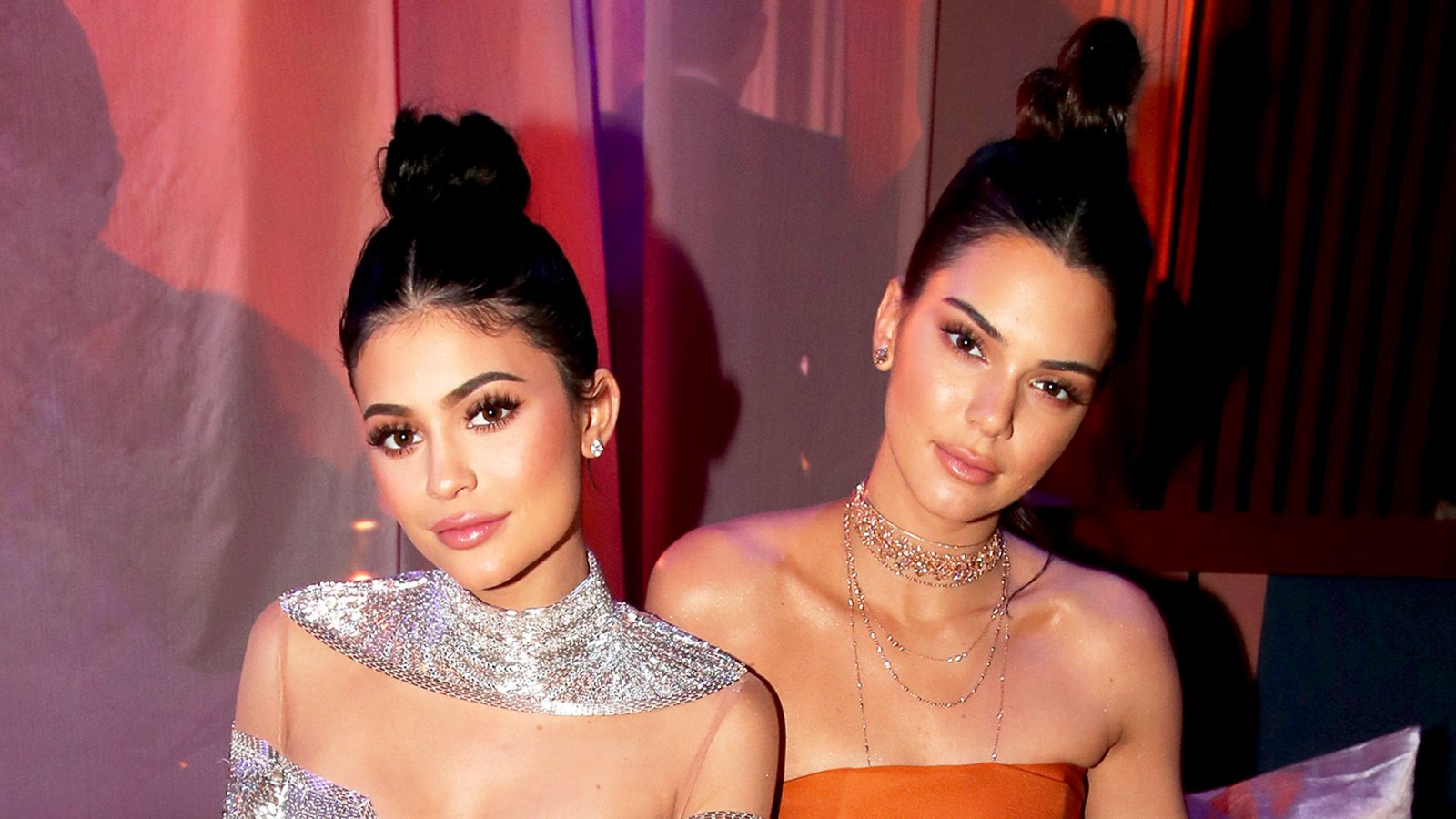 Kylie Jenner and Kendall Jenner attends the 2017 Golden Globes After Party sponsored by Chrysler held at the Beverly Hilton Hotel in Beverly Hills, California.