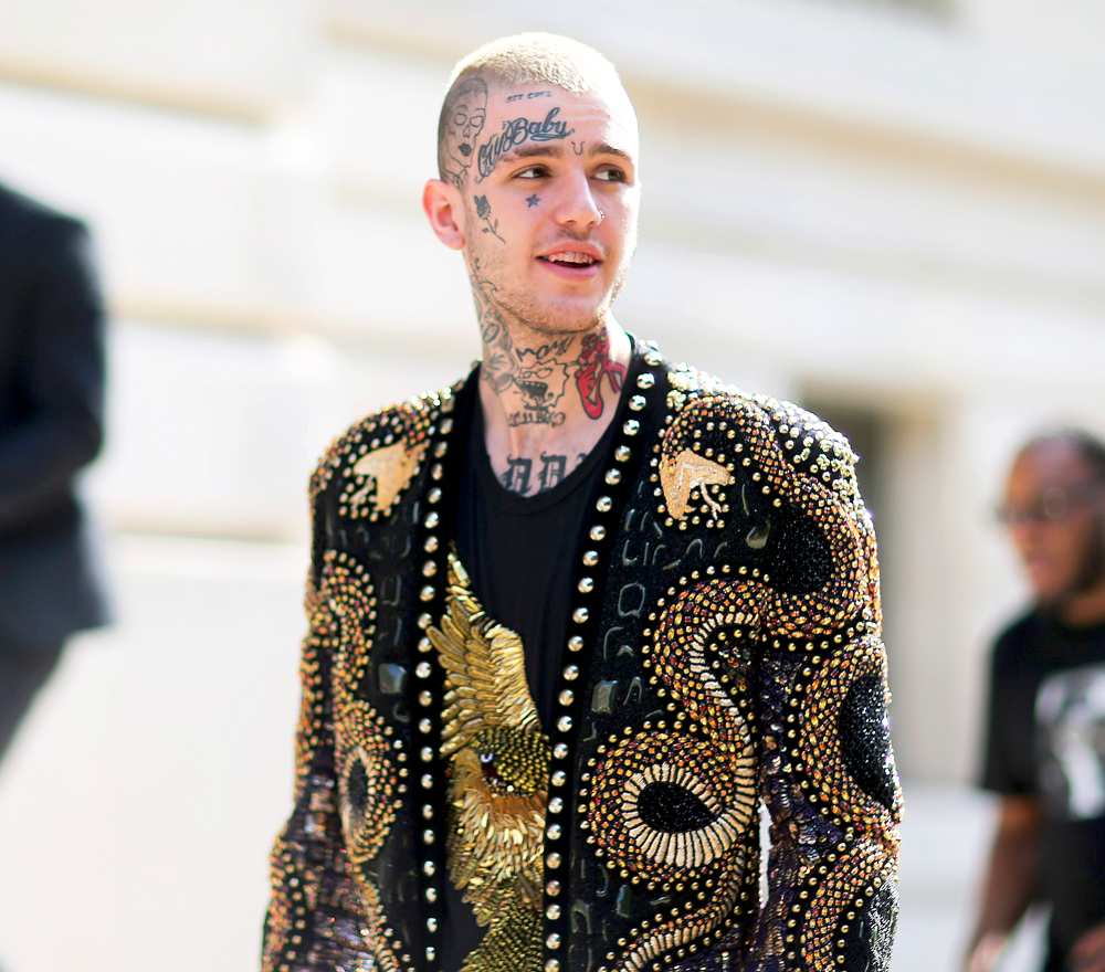 Lil Peep attends the Balmain Menswear Spring/Summer 2018 show as part of Paris Fashion Week on June 24, 2017 in Paris, France.